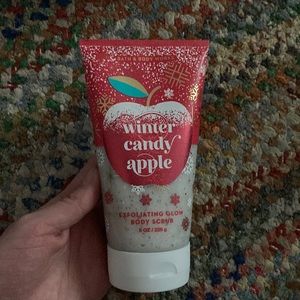 Bath and body works “winter candy apple” exfoliating glow body scrub